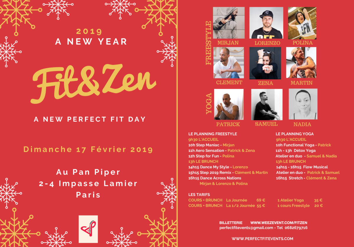 Fit & Zen - Dimanche 17 février 2019 au Pan Piper à Paris